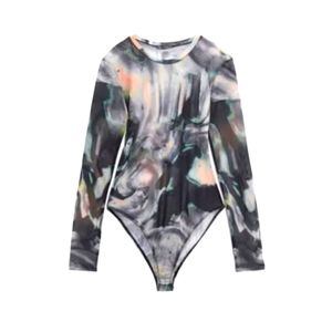 ✨NWOT Zara Tulle Bodysuit ✨